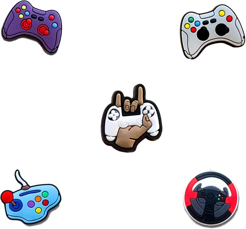 BULKITEM 25 Pcs Gamer, Summer, Nurse, Pink, Hunting, Black,USA american flag crocs,Shoe Charms, Cute Shoe Accessories Gifts Charms for Teens Kids Adults - Image 4